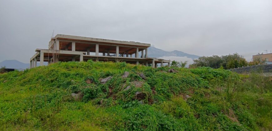 Villa singola panoramica in costruzione