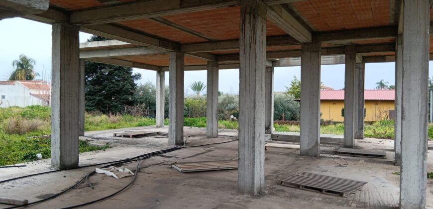 Villa singola panoramica in costruzione
