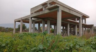 Villa singola panoramica in costruzione